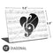 BW Musical Notes Universal Laptop 12in (9.8 x 6.8in) Skin